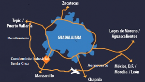 Ubicaciòn y Contacto mapa general de ubicacion de condominio industrial santa cruz
